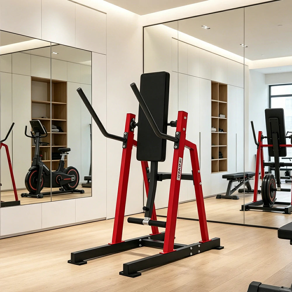 FITPRO Stainless Steel Ab Trainer Adjustable Multi-Level Core & Abs Strength Home Gym Bedroom Balcony - Red