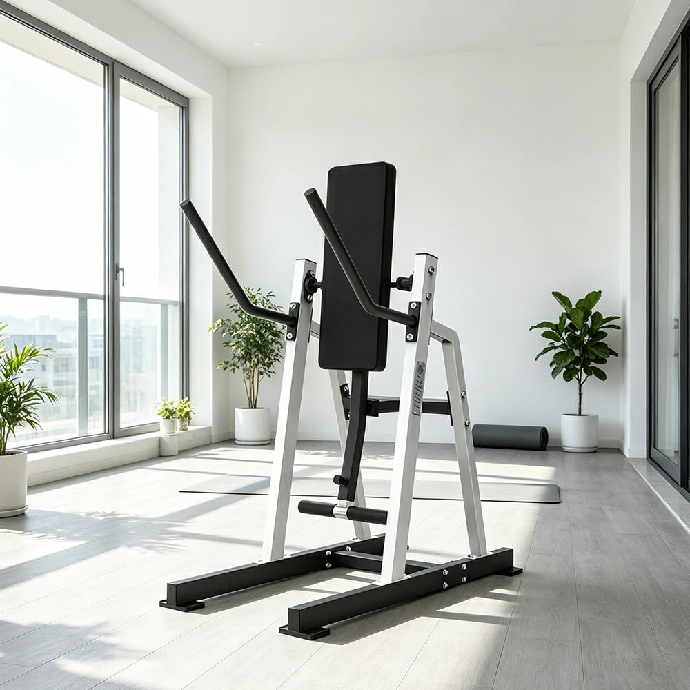 FITPRO Stainless Steel Ab Trainer Adjustable Multi-Level Core & Abs Strength Home Gym Bedroom Balcony - White