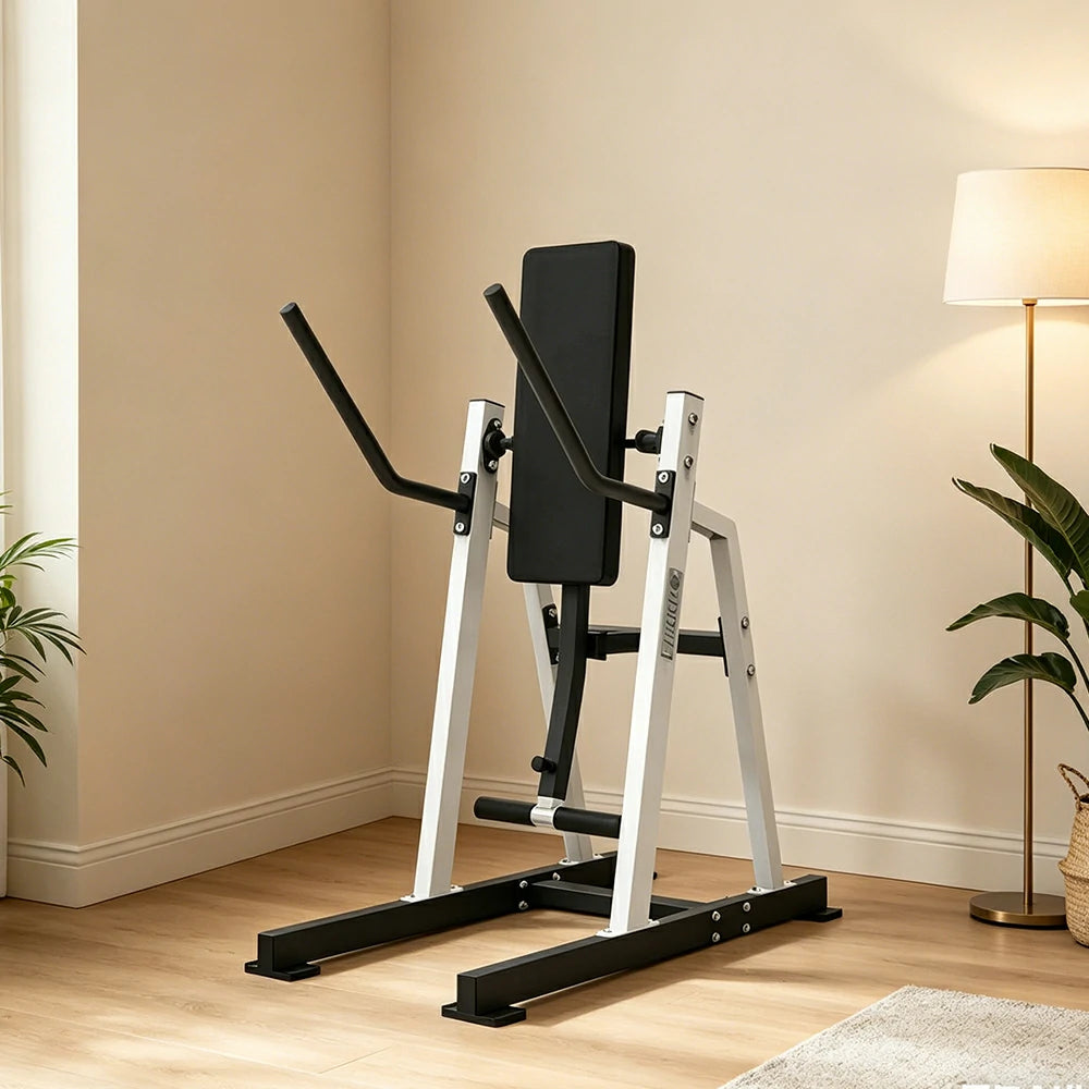 FITPRO Stainless Steel Ab Trainer Adjustable Multi-Level Core & Abs Strength Home Gym Bedroom Balcony - White