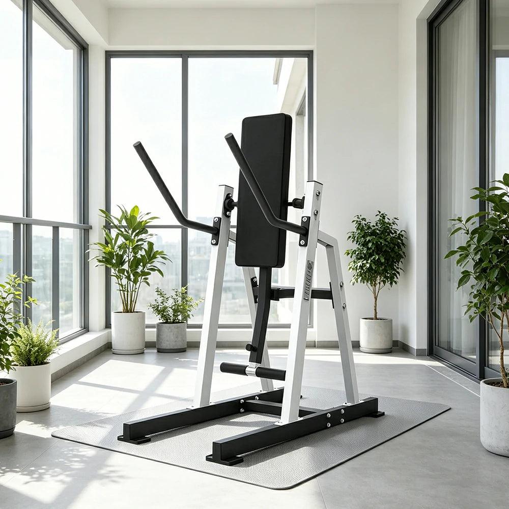 FITPRO Stainless Steel Ab Trainer Adjustable Multi-Level Core & Abs Strength Home Gym Bedroom Balcony - White