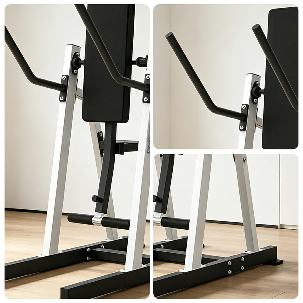 FITPRO Stainless Steel Ab Trainer Adjustable Multi-Level Core & Abs Strength Home Gym Bedroom Balcony - White