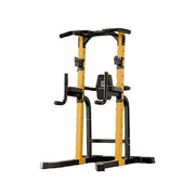 FITPRO Pull Up Station Multi-Function Training Heavy Duty Steel T-Base 206cm Home Gym Strength Equipment - Black&Yellow