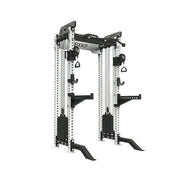 FITPRO Dual Cable Functional Power Rack 3MM Commercial Frame Aluminium Pulley Full Body Home Gym Garage - White