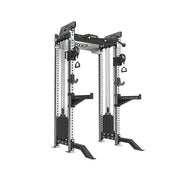 FITPRO Dual Cable Functional Power Rack Stainless Steel 3MM Commercial Frame Aluminium Pulley Full Body Home Gym Garage - Silver