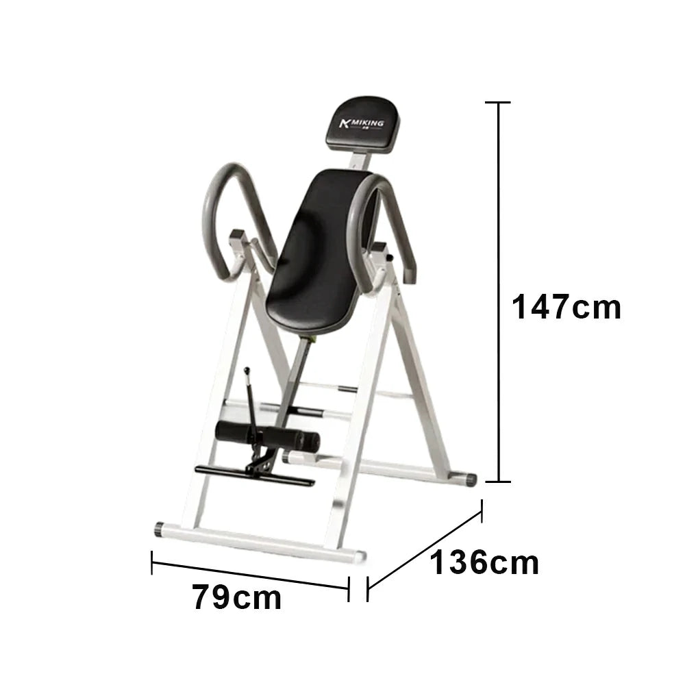 FITPRO Inversion Table Back Stretch 180 Degree Adjustable Foldable Design Home Therapy Fitness Equipment 147cm