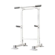 FITPRO Pull Up Bar Station Heavy Duty Steel Frame Wide Base Anti-Slip Design Multi-Function Strength Training Home Gym - White