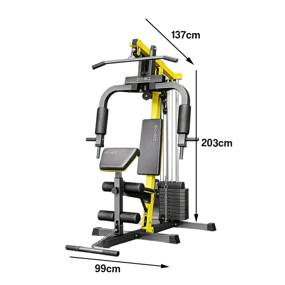 FITPRO Multi-Function Home Gym Station All-in-One Strength Training Machine with Weight Stack Full Body Workout
