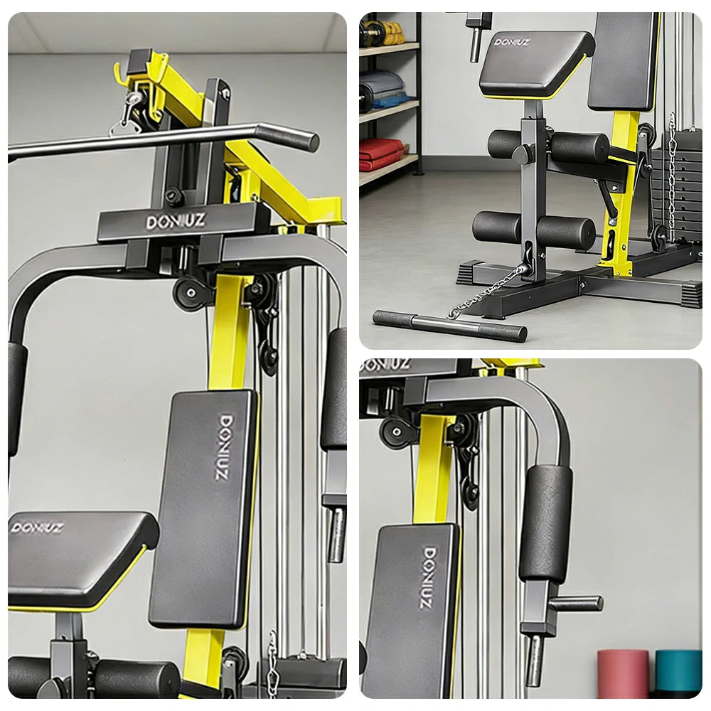FITPRO Multi-Function Home Gym Station All-in-One Strength Training Machine with Weight Stack Full Body Workout