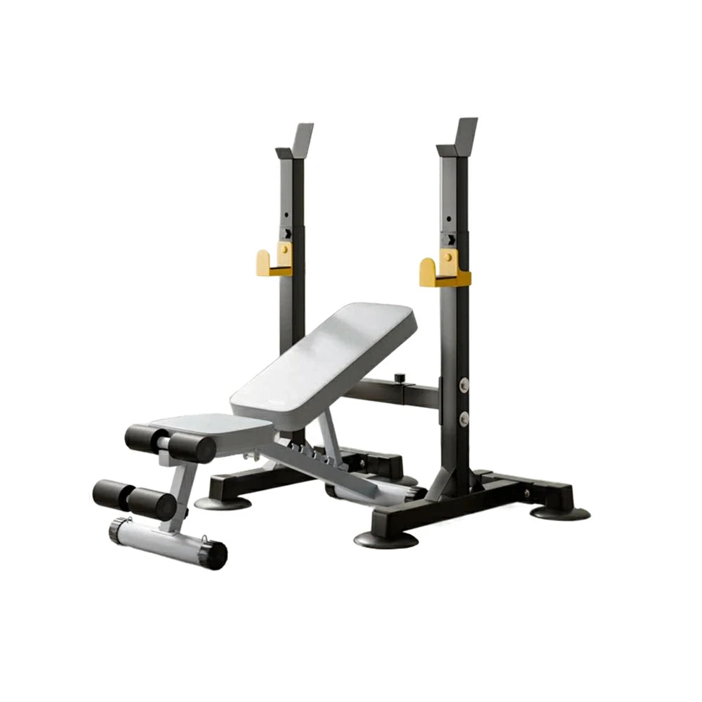 FITPRO Adjustable Squat Rack Barbell Stand 550kg Capacity Compact Home Gym Strength Training for Small Spaces