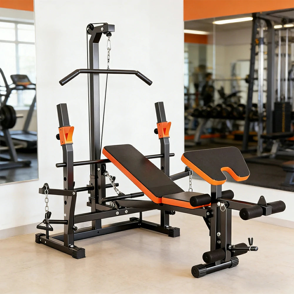 FITPRO Multi Function Power Rack System Lat Pulldown Full Body Training 300kg Capacity Home Gym