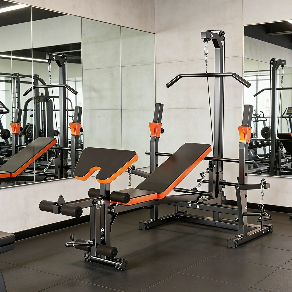 FITPRO Multi Function Power Rack System Lat Pulldown Full Body Training 300kg Capacity Home Gym