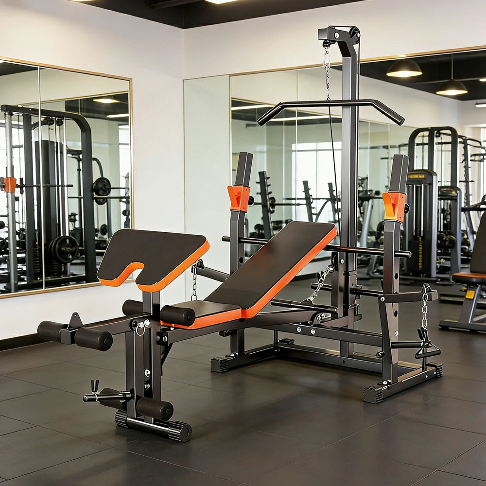 FITPRO Multi Function Power Rack System Lat Pulldown Full Body Training 300kg Capacity Home Gym