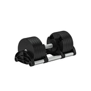 FITPRO Adjustable Dumbbell Set Quick Change Multi Weight Home Gym Compact Strength Training - Black