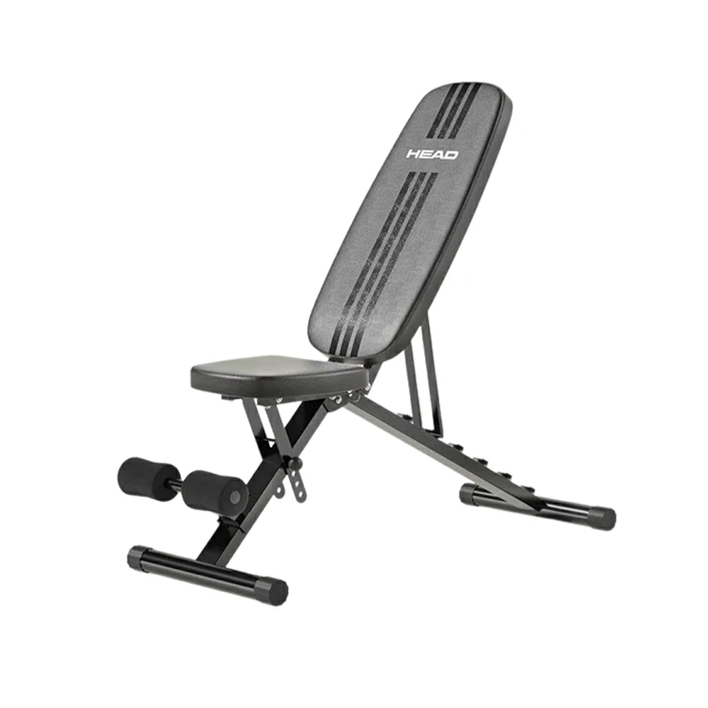 FITPRO Adjustable Weight Bench Foldable 400kg Capacity Multi Function Full Body Home Gym Training - Black