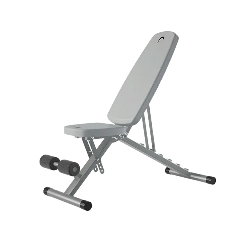 FITPRO Adjustable Weight Bench Foldable 400kg Capacity Multi Function Full Body Home Gym Training - Grey