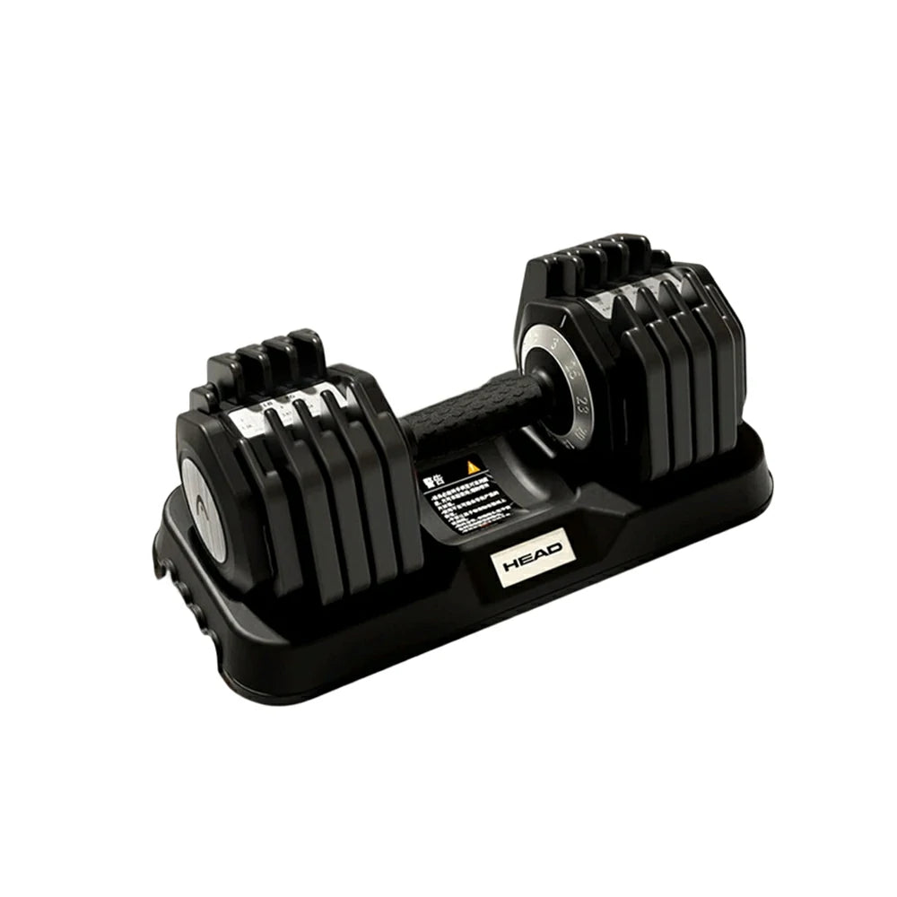 FITPRO Adjustable Dumbbell Single 1 Second Quick Change 10 Level Steel Weight Compact Home Gym Strength Training