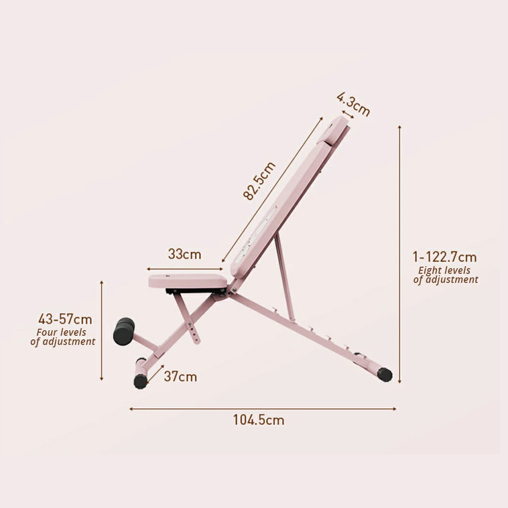 FITPRO Adjustable Multifunctional Weight Bench Foldable 400kg Capacity for Home Strength Training