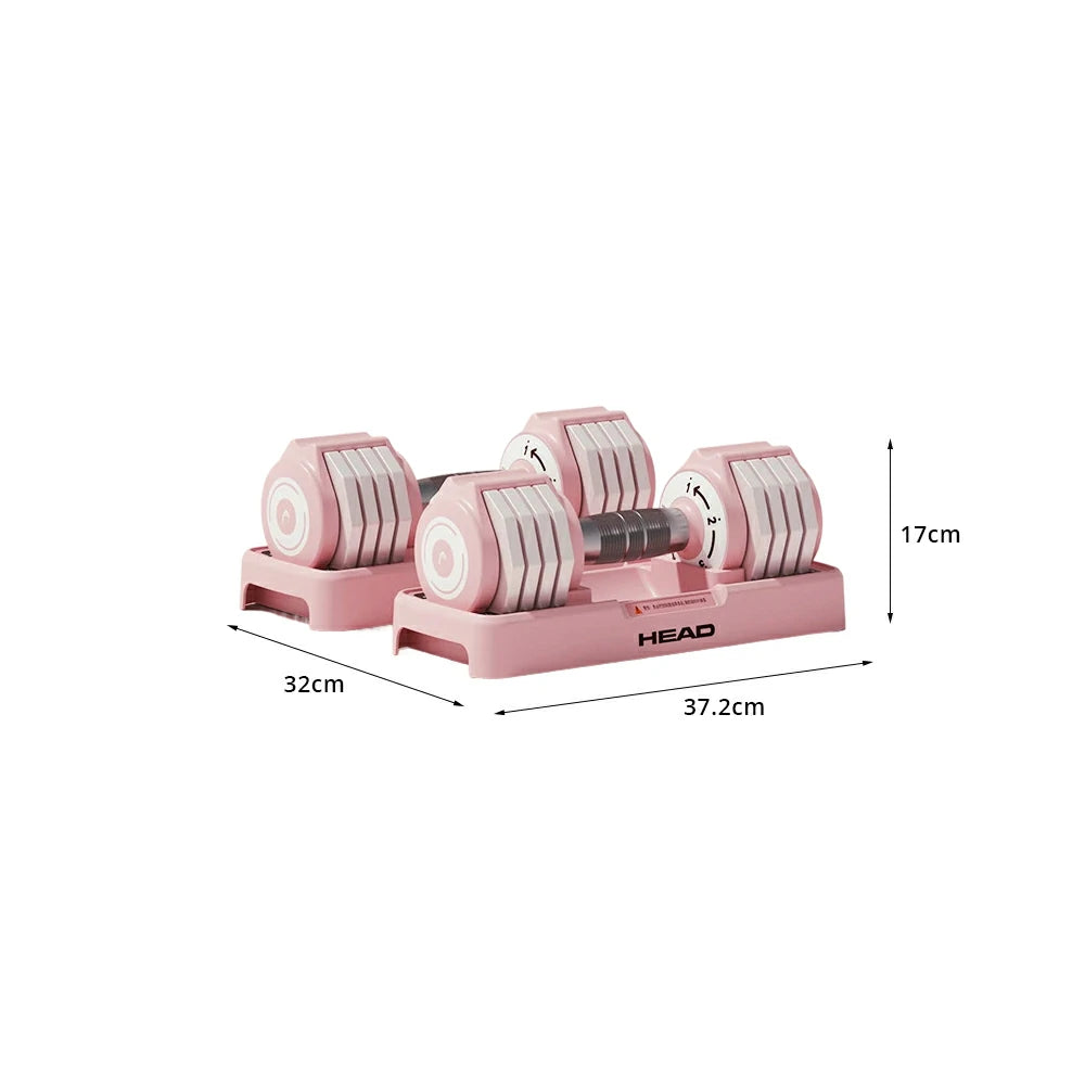 FITPRO Smart Adjustable Dumbbell with Rotary Quick Adjustment and Dual Safety Lock for Home Strength Training