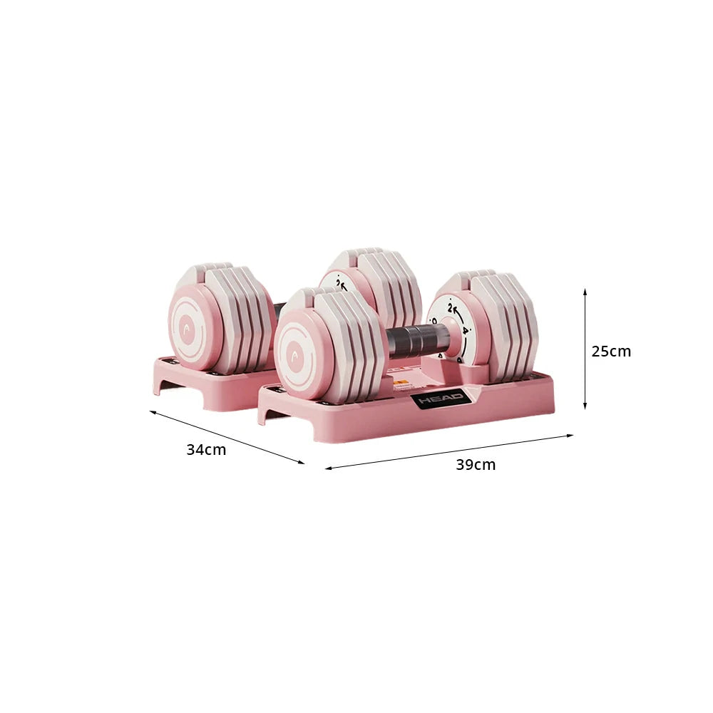 FITPRO Smart Adjustable Dumbbell with Rotary Quick Adjustment and Dual Safety Lock for Home Strength Training