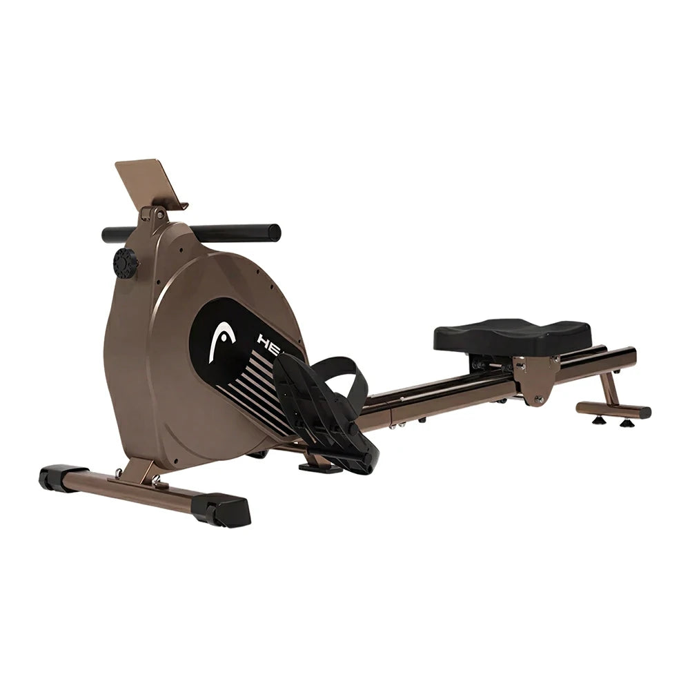 FITPRO Smart Rowing Machine with 32-Level Electromagnetic Resistance and Self-Powered Silent Design for Home Fat-Burning Training - Coffee