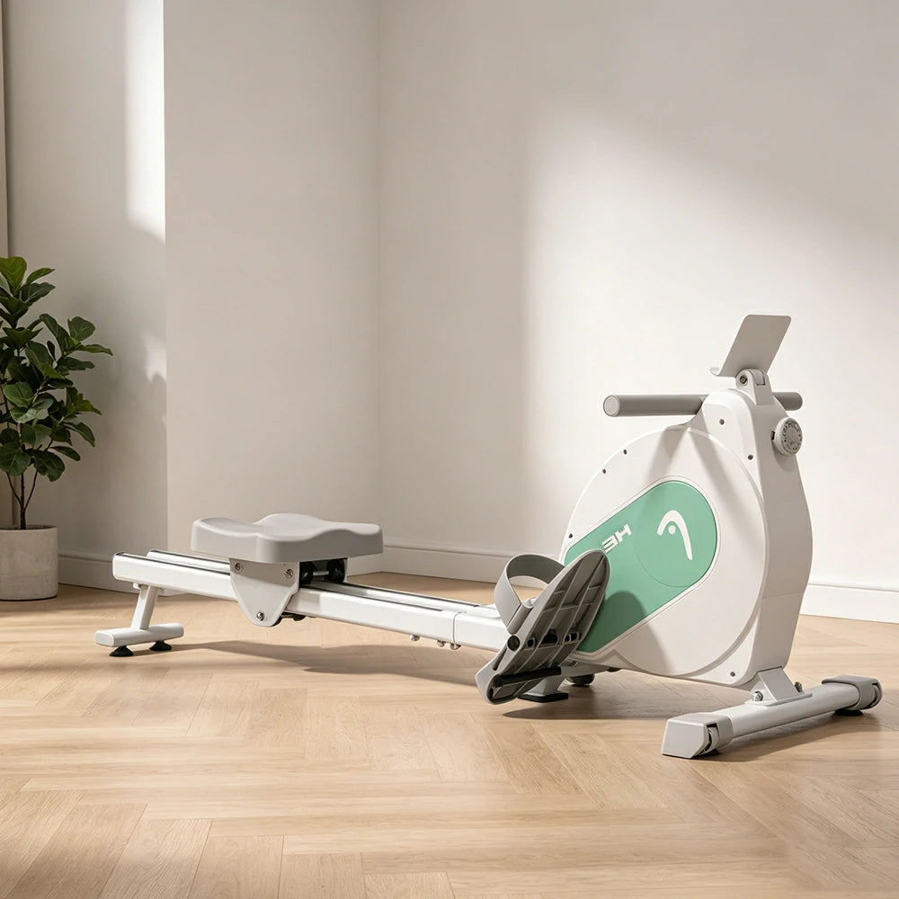 FITPRO Smart Rowing Machine with 32-Level Electromagnetic Resistance and Self-Powered Silent Design for Home Fat-Burning Training - Green