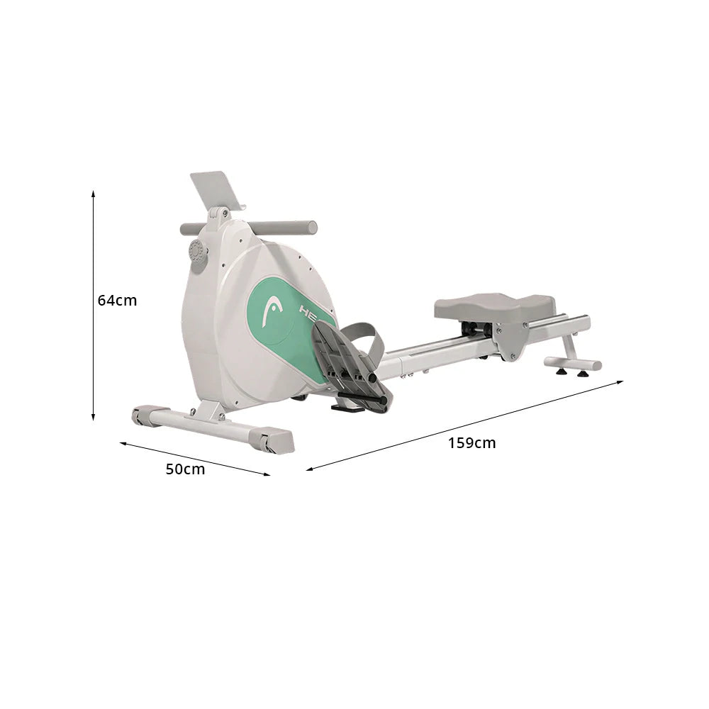 FITPRO Smart Rowing Machine with 32-Level Electromagnetic Resistance and Self-Powered Silent Design for Home Fat-Burning Training - Green
