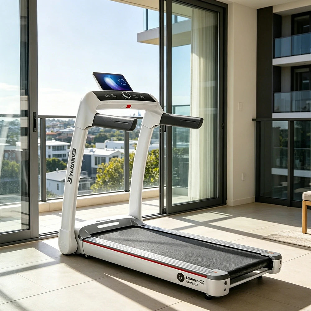 FITPRO Smart Foldable Treadmill with Brushless Motor and Flexible Shock Absorption for Small-Space Home Fitness