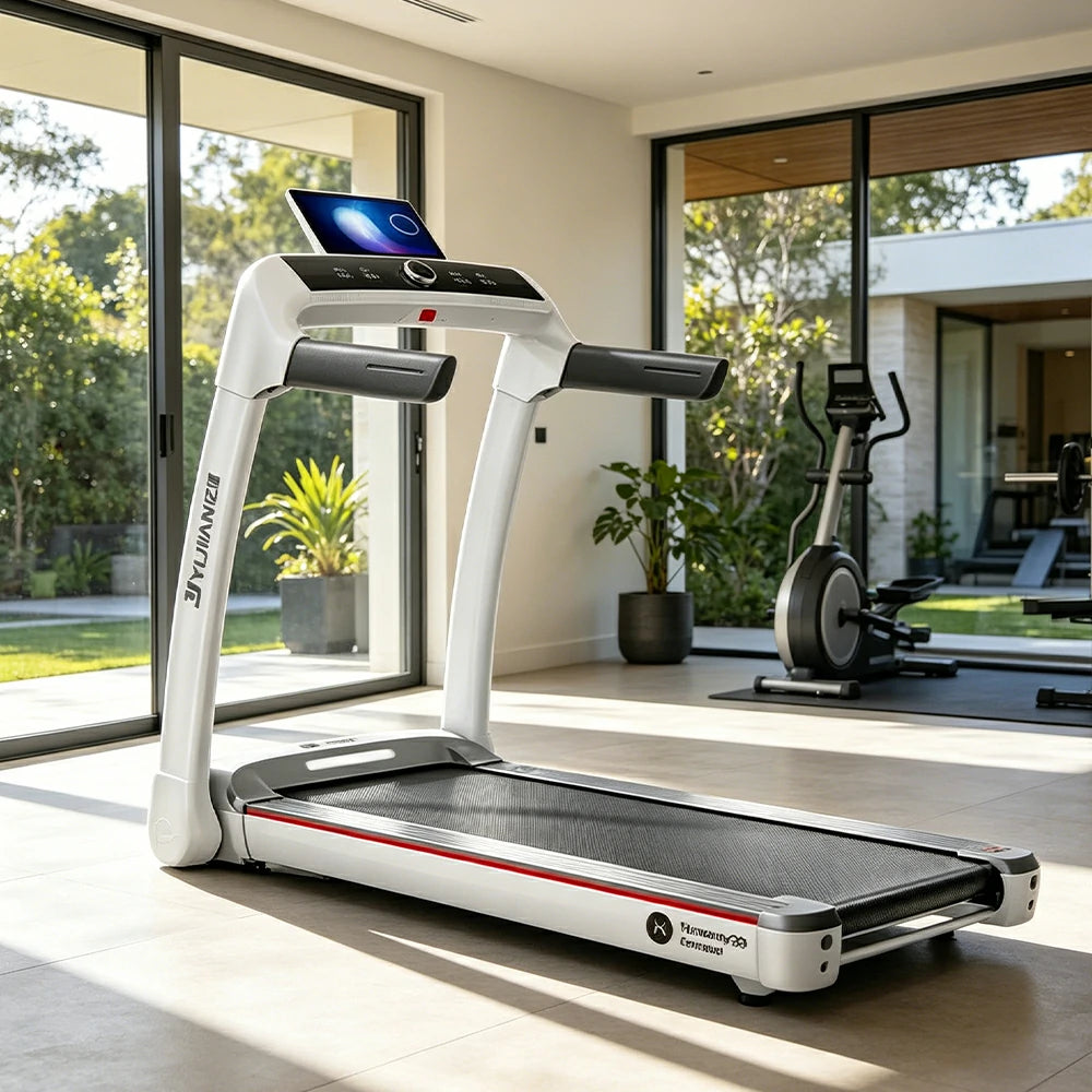 FITPRO Smart Foldable Treadmill with Brushless Motor and Flexible Shock Absorption for Small-Space Home Fitness