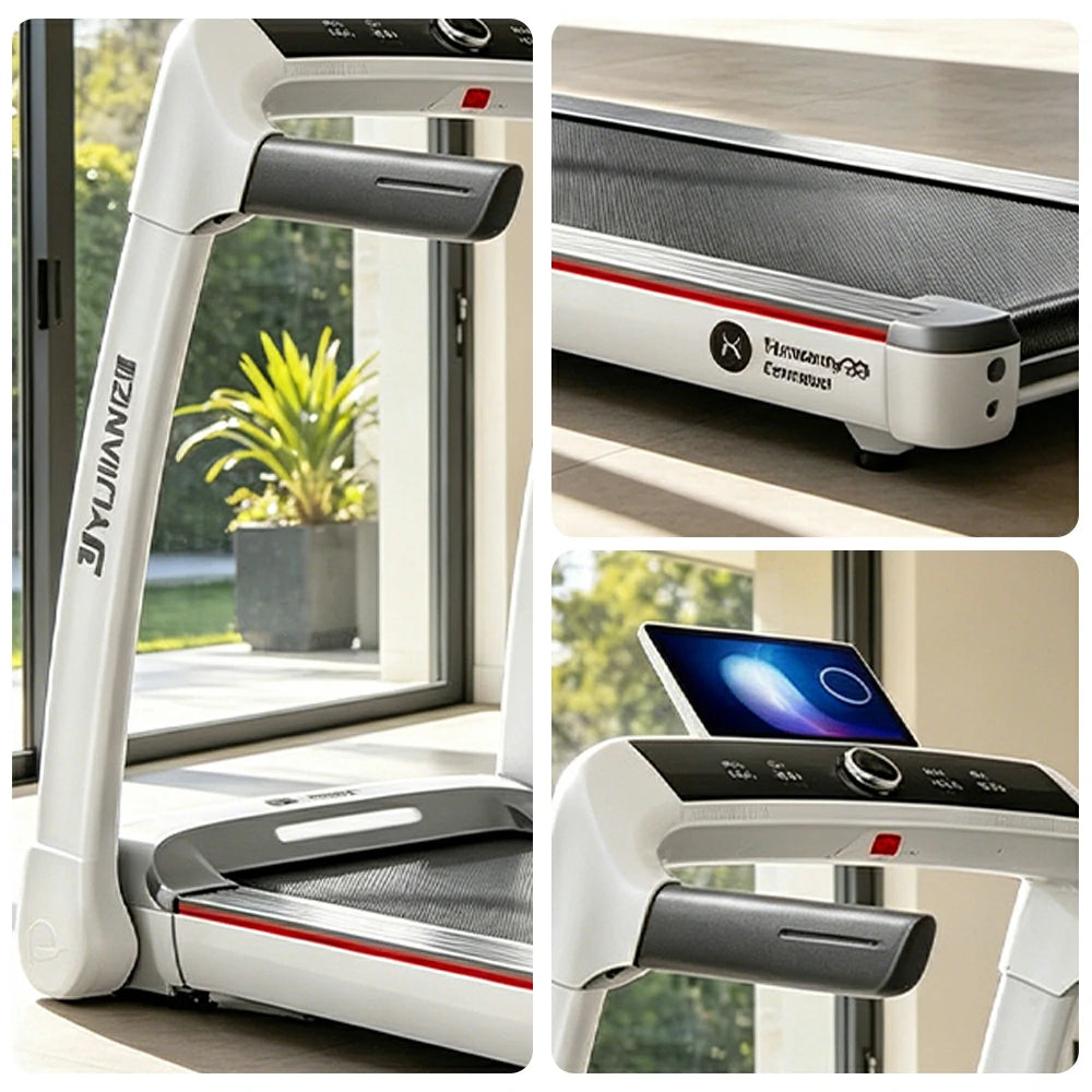 FITPRO Smart Foldable Treadmill with Brushless Motor and Flexible Shock Absorption for Small-Space Home Fitness