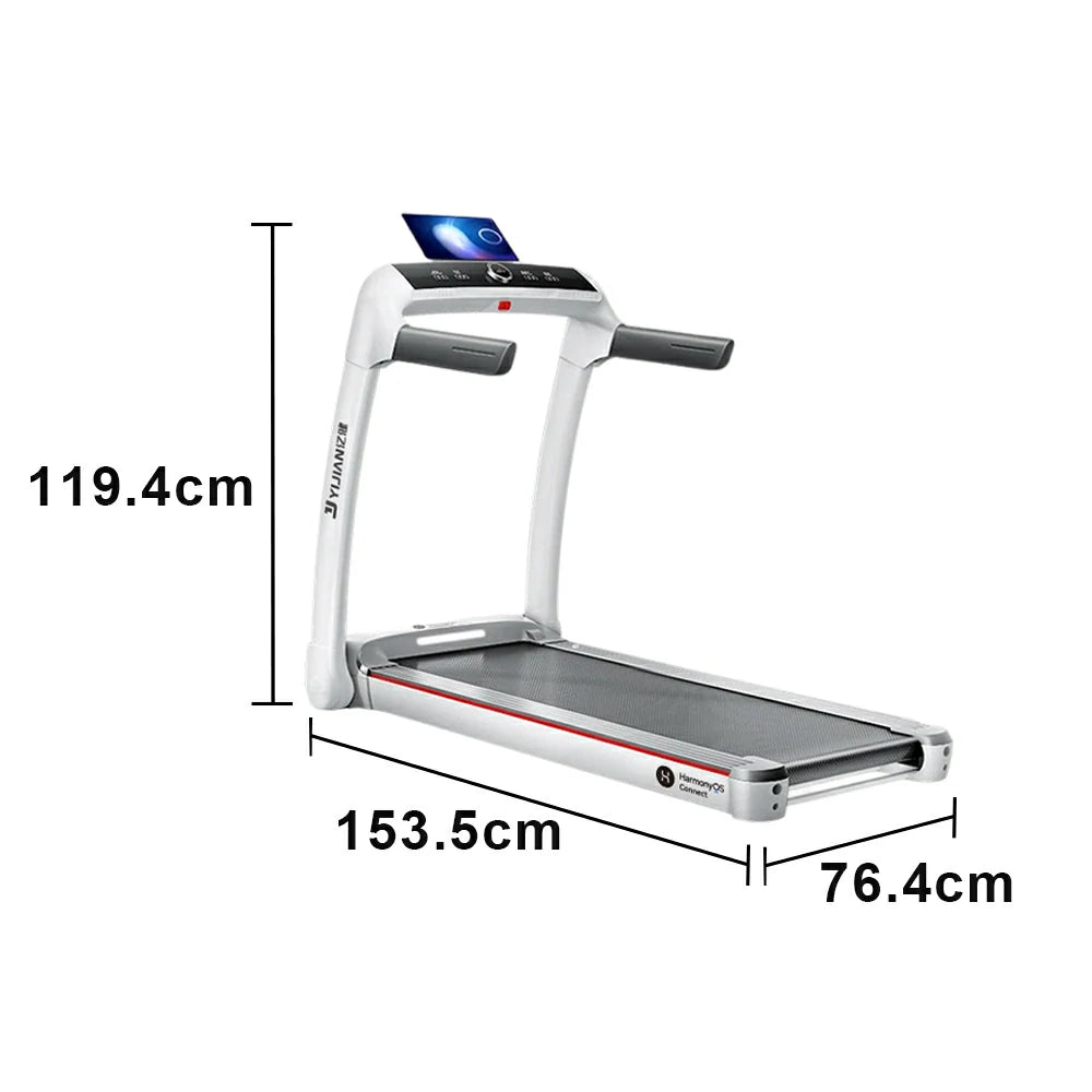 FITPRO Smart Foldable Treadmill with Brushless Motor and Flexible Shock Absorption for Small-Space Home Fitness