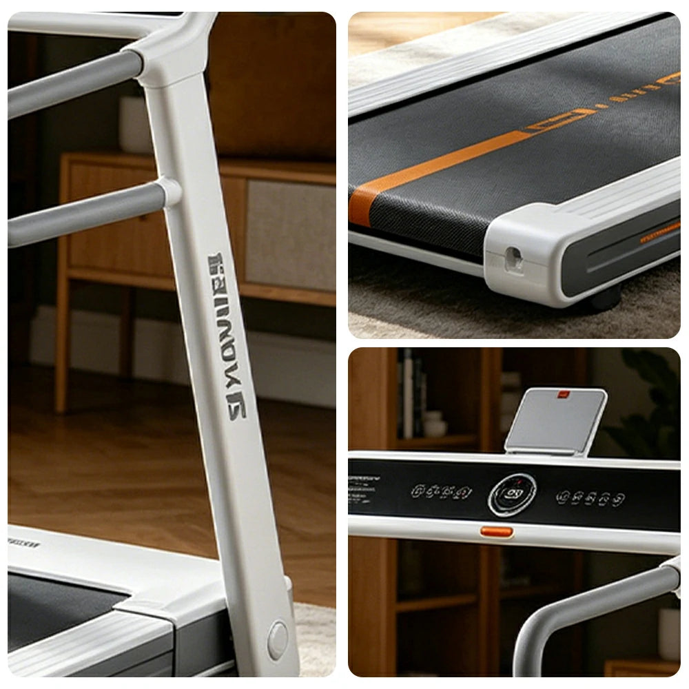 FITPRO Smart Foldable Treadmill with Dual-Turbine Brushless Motor and Electric Incline for Small-Space Home Fitness