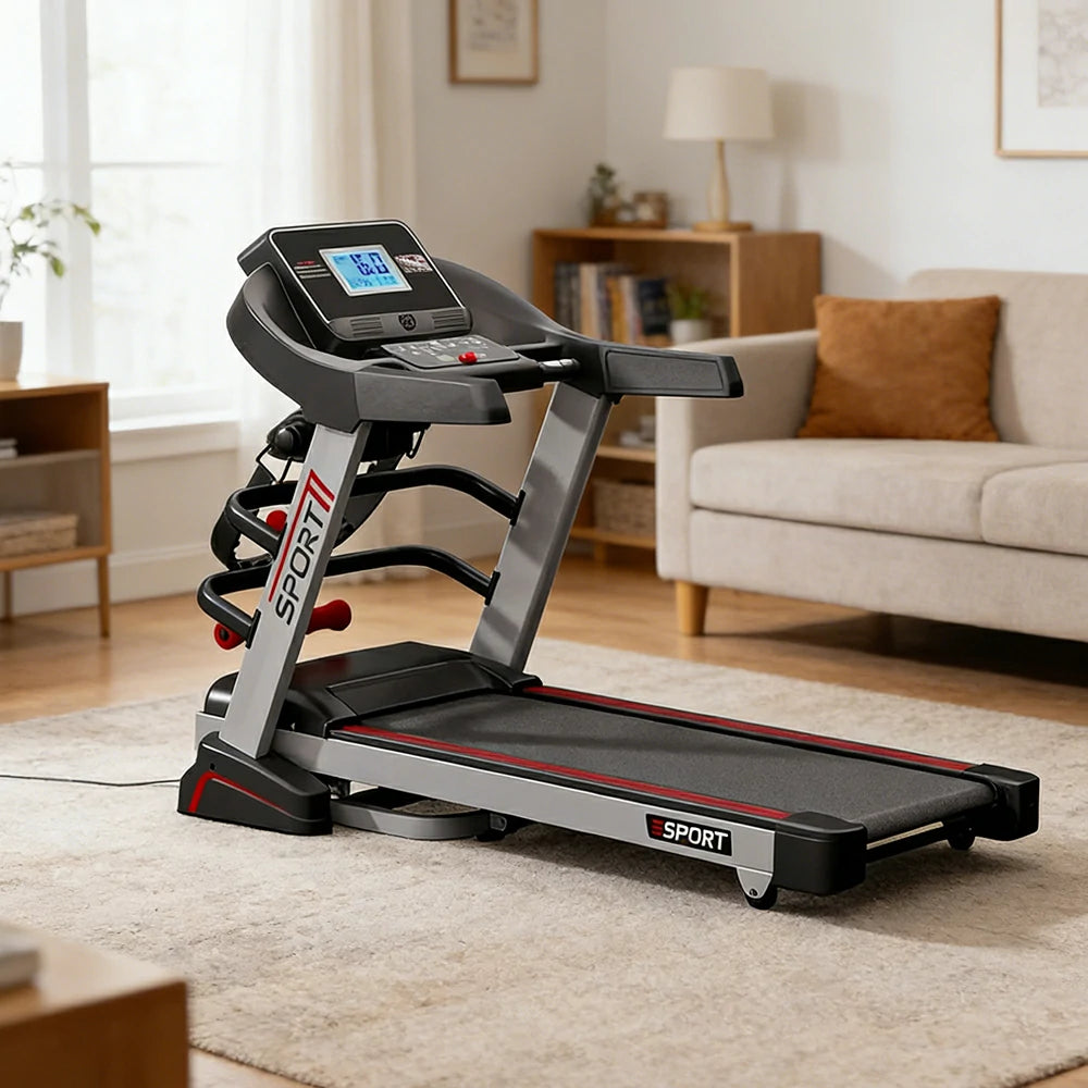 FITPRO Foldable Home Treadmill with 3.5HP Power and Wide Running Deck for Daily Running Fitness