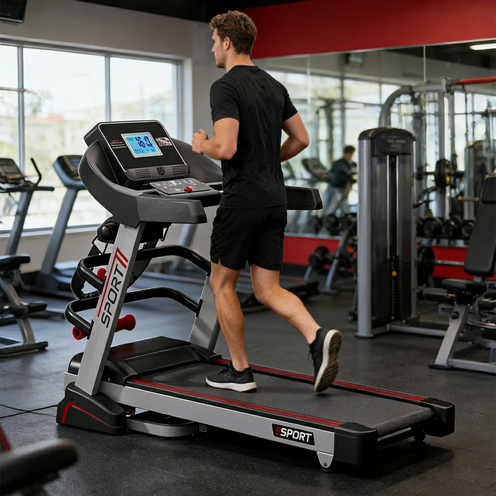 FITPRO Foldable Home Treadmill with 3.5HP Power and Wide Running Deck for Daily Running Fitness