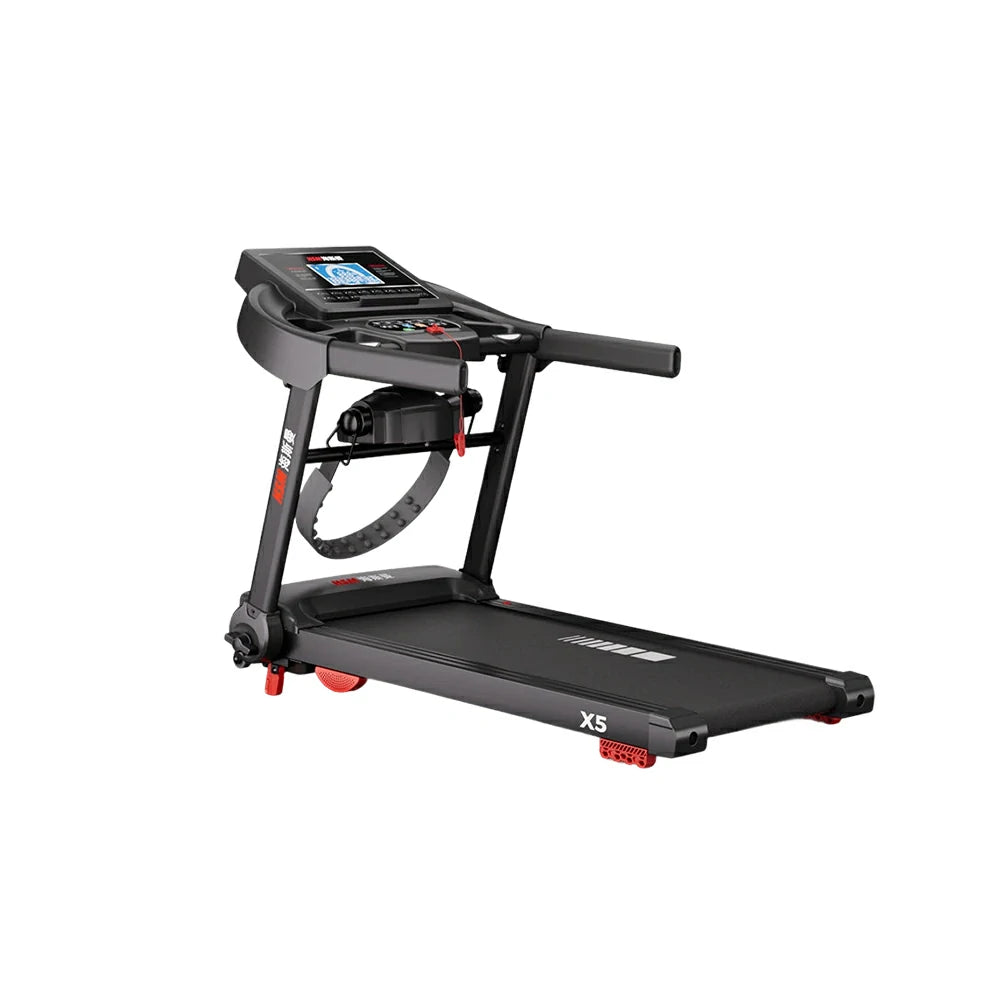 FITPRO Foldable Home Treadmill with 2.5HP Power and 7-Inch Touch Screen for Daily Running Fitness