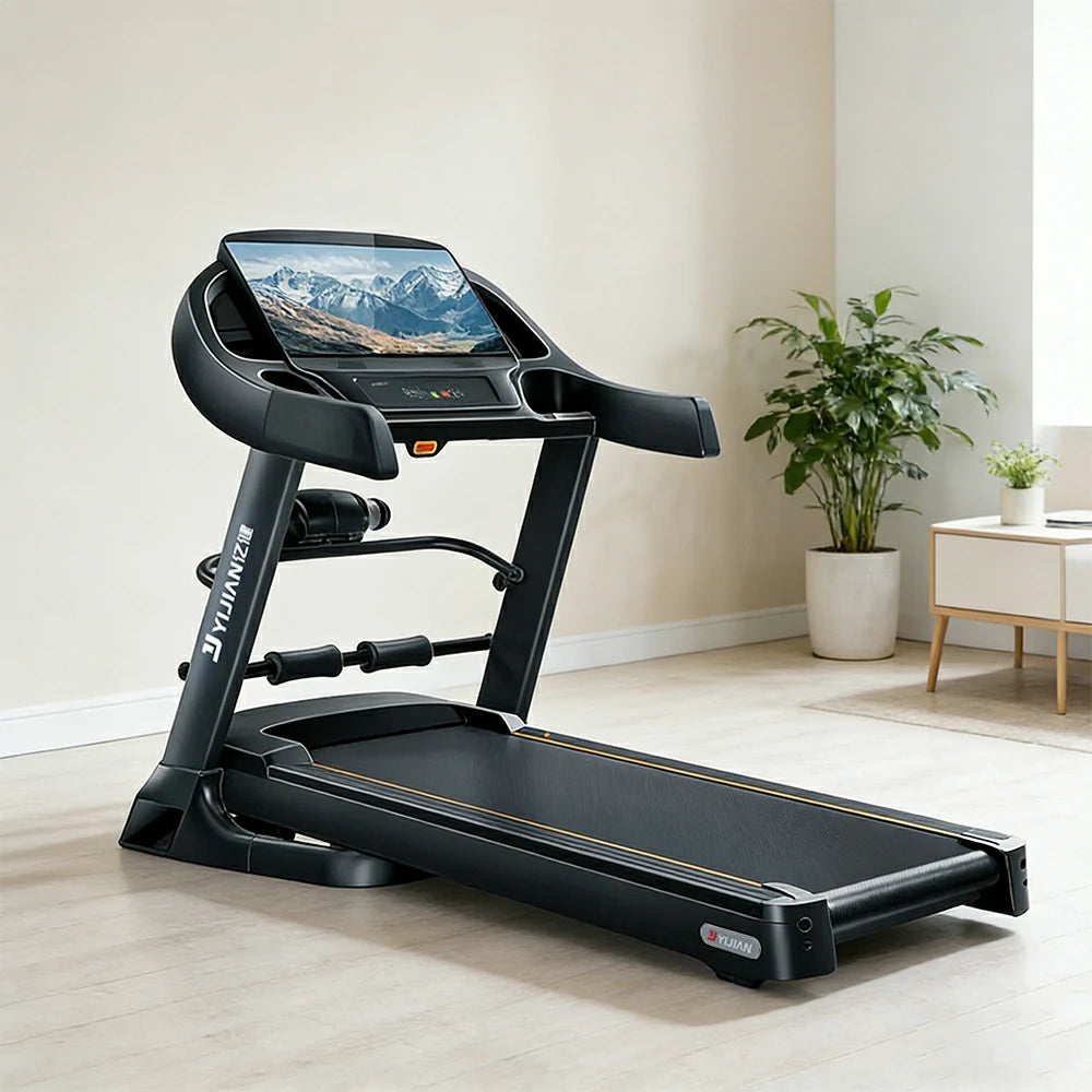 FITPRO Smart Home Treadmill with Dual-Turbine Brushless Motor and Wide Running Deck for Family Fitness Training