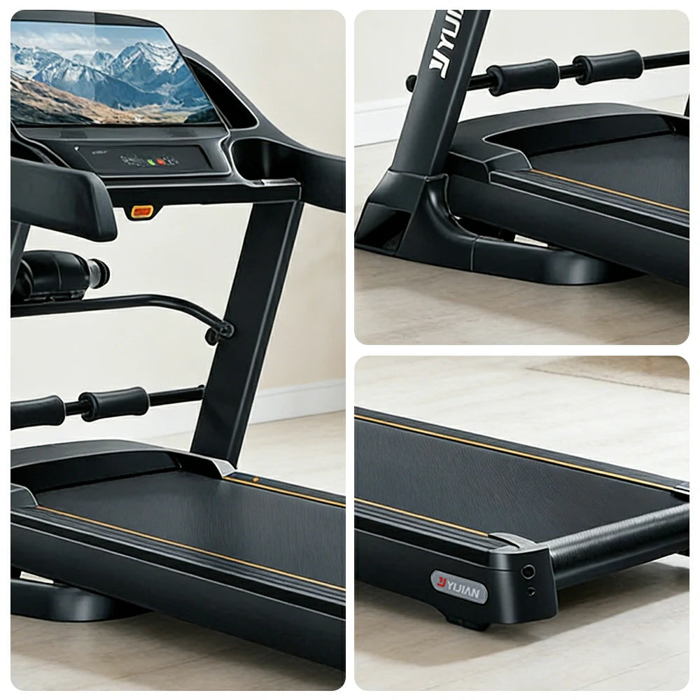 FITPRO Smart Home Treadmill with Dual-Turbine Brushless Motor and Wide Running Deck for Family Fitness Training