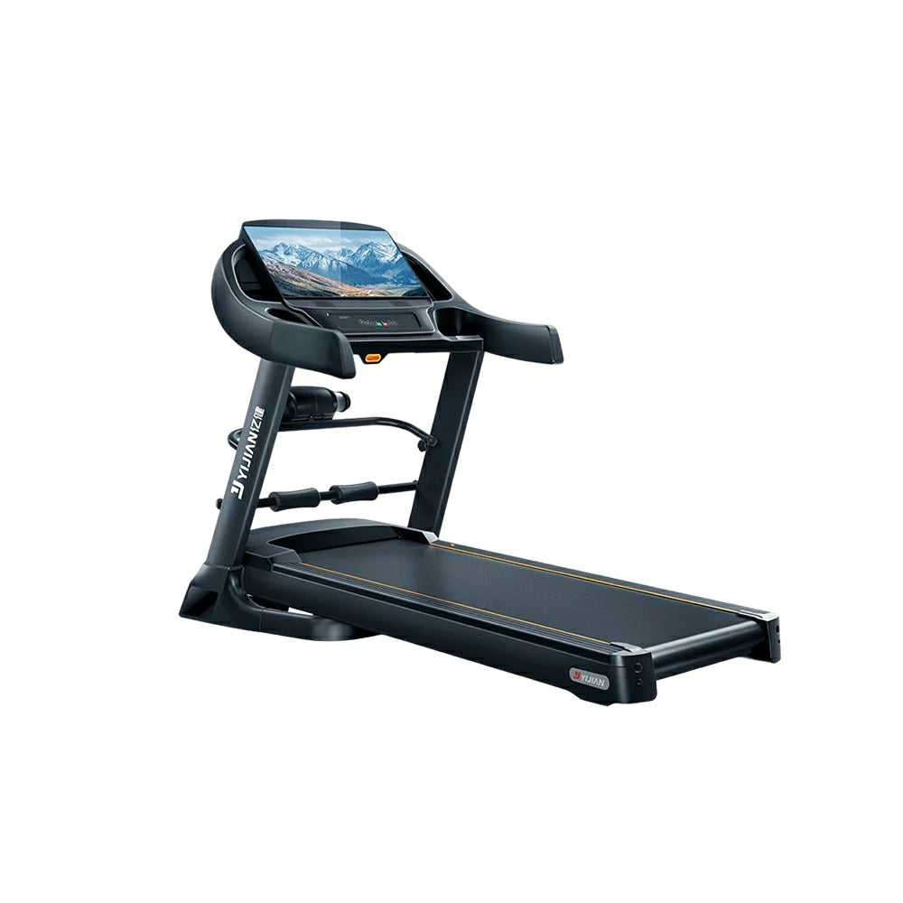 FITPRO Smart Home Treadmill with Dual-Turbine Brushless Motor and Wide Running Deck for Family Fitness Training