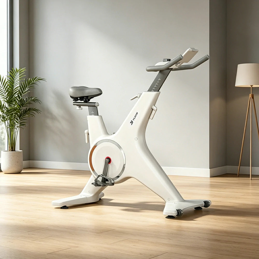 FITPRO Home Exercise Bike with 24-Level Smart Magnetic Resistance and Quiet Riding for Small-Space Cardio Training