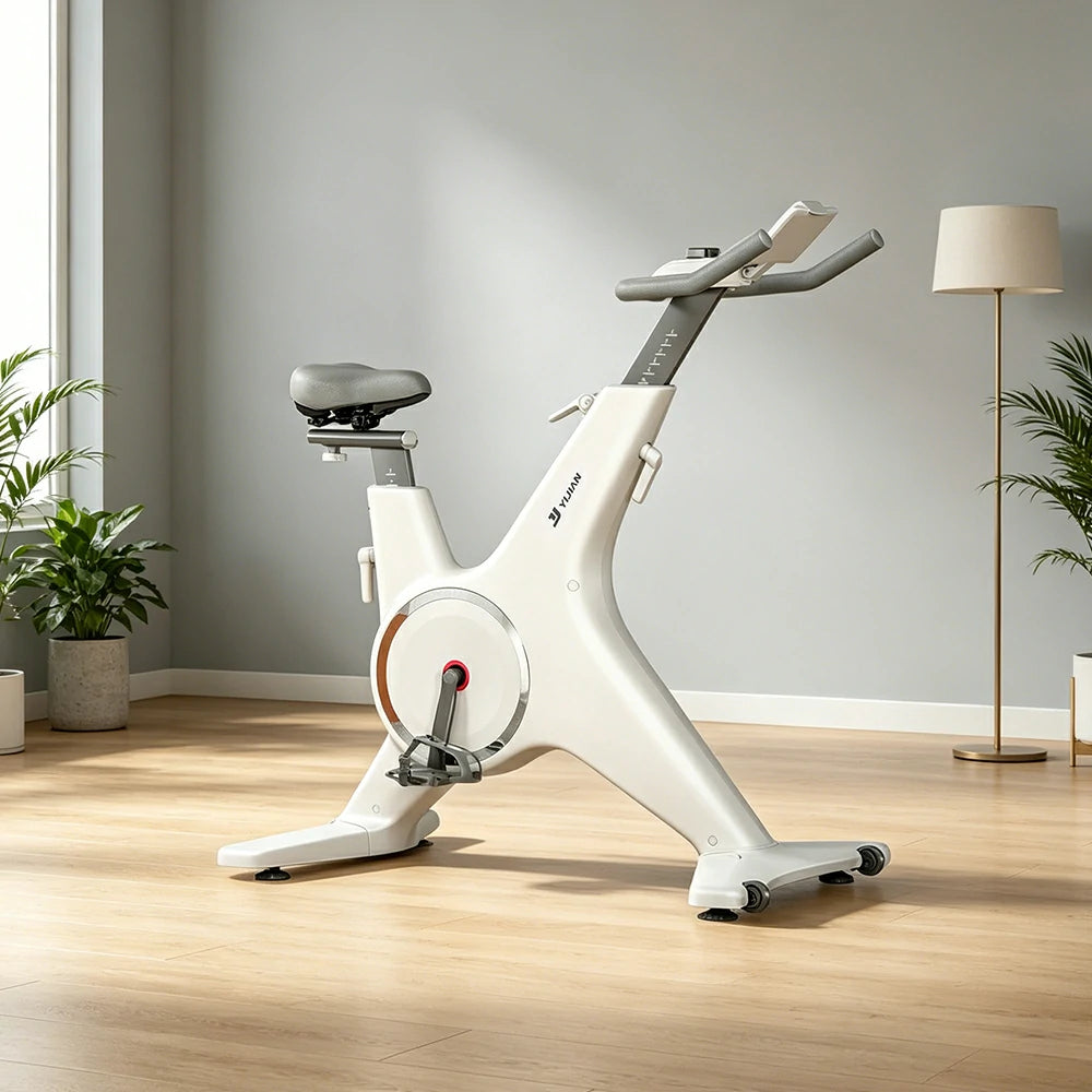 FITPRO Home Exercise Bike with 24-Level Smart Magnetic Resistance and Quiet Riding for Small-Space Cardio Training