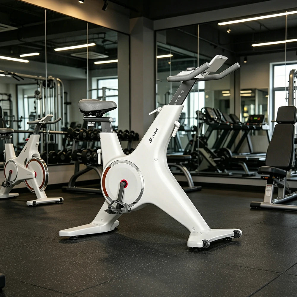 FITPRO Home Exercise Bike with 24-Level Smart Magnetic Resistance and Quiet Riding for Small-Space Cardio Training