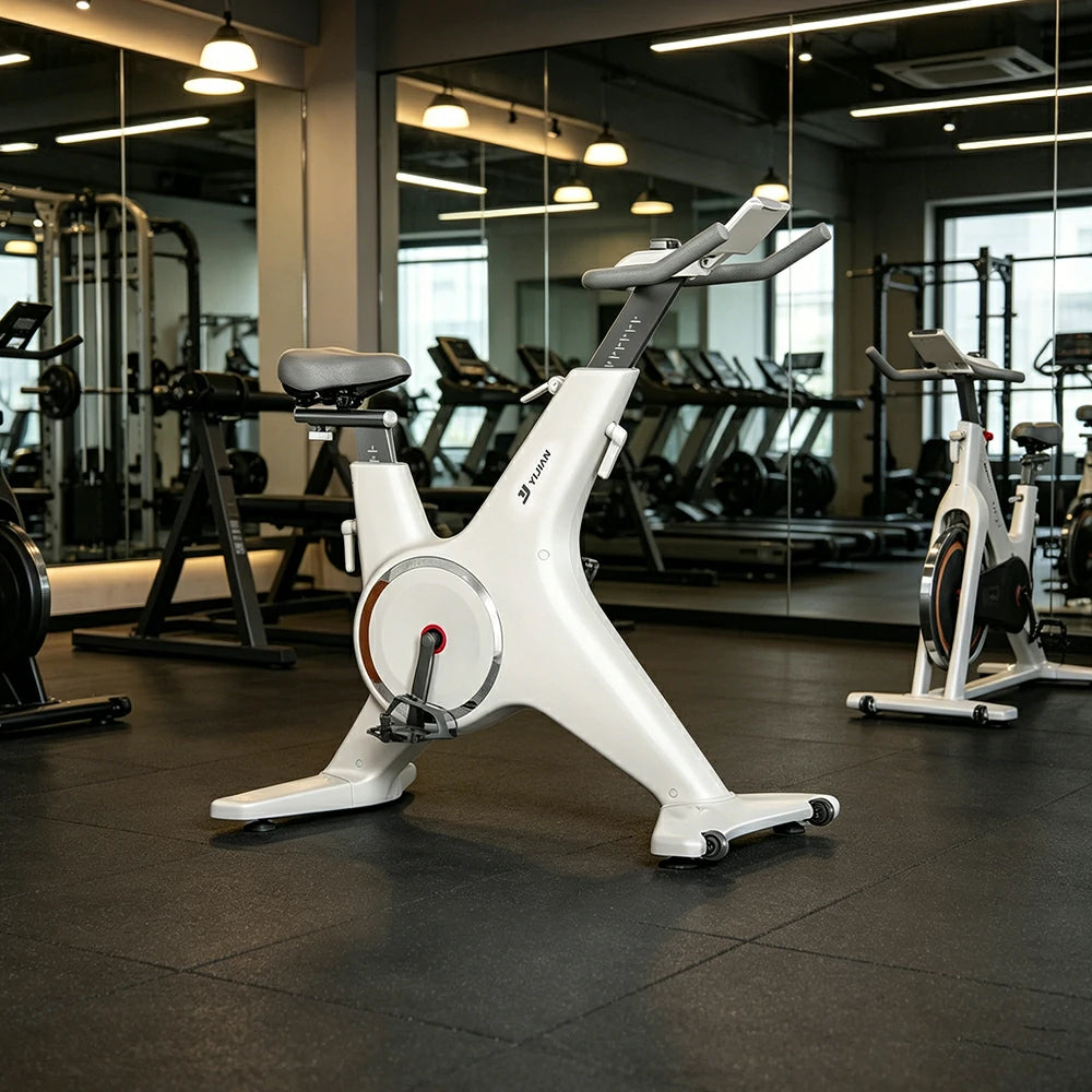 FITPRO Home Exercise Bike with 24-Level Smart Magnetic Resistance and Quiet Riding for Small-Space Cardio Training