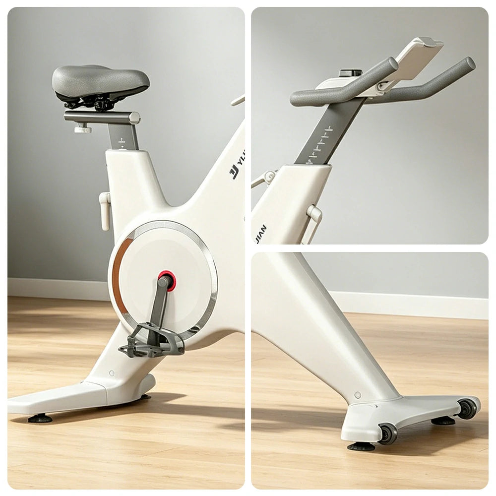 FITPRO Home Exercise Bike with 24-Level Smart Magnetic Resistance and Quiet Riding for Small-Space Cardio Training
