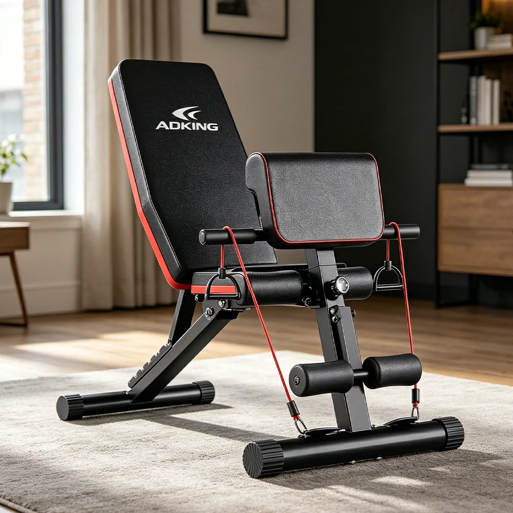 FITPRO Adjustable Multi-Functional Weight Bench with 7-Level Backrest and Foldable Design for Home Strength Training