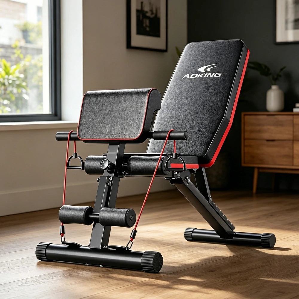 FITPRO Adjustable Multi-Functional Weight Bench with 7-Level Backrest and Foldable Design for Home Strength Training