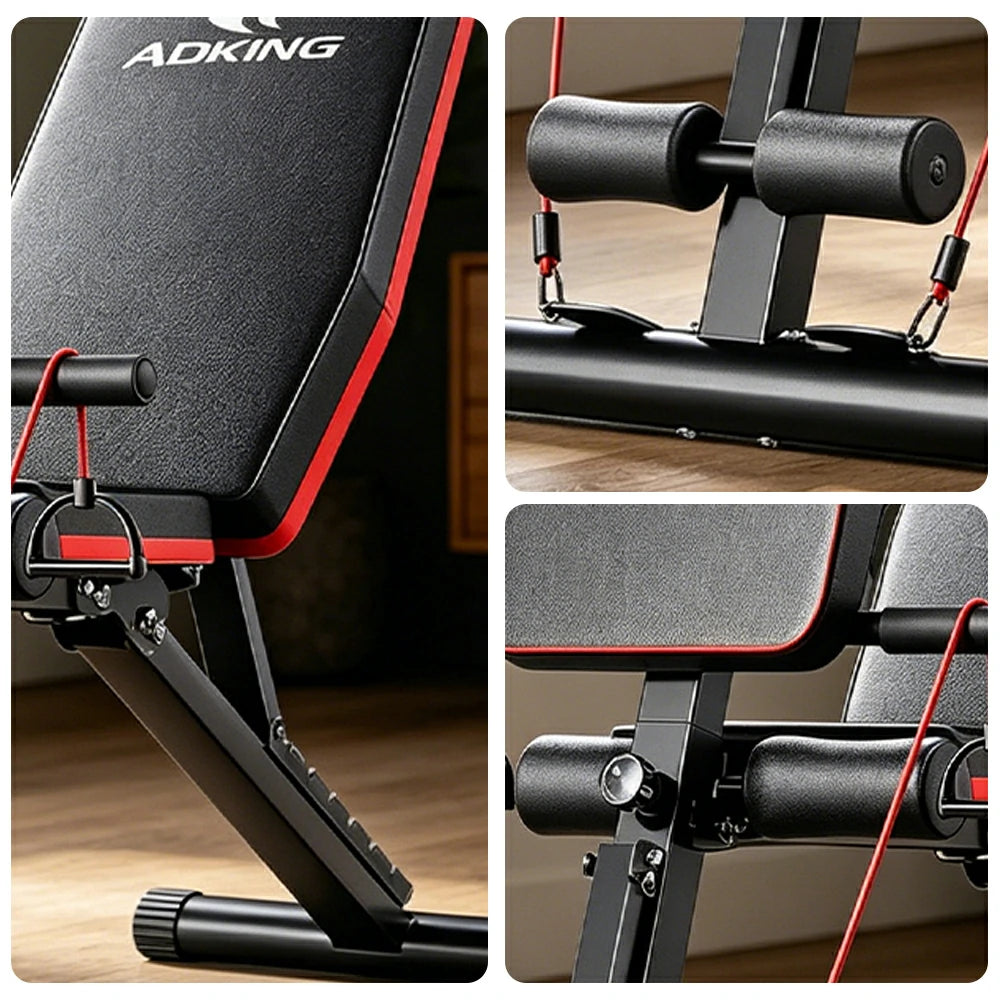 FITPRO Adjustable Multi-Functional Weight Bench with 7-Level Backrest and Foldable Design for Home Strength Training