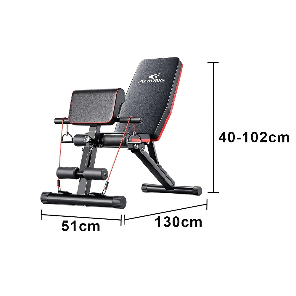 FITPRO Adjustable Multi-Functional Weight Bench with 7-Level Backrest and Foldable Design for Home Strength Training