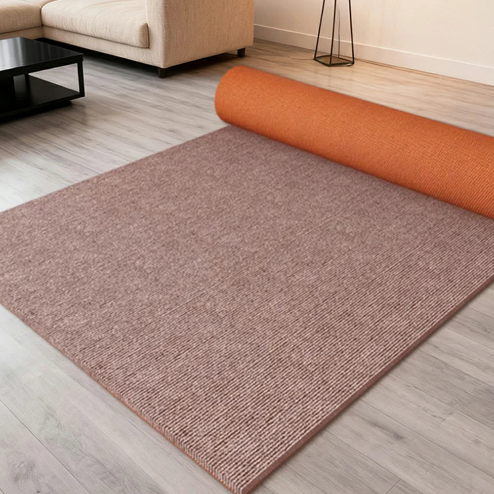 FITPRO Thick Anti-Slip Absorbent Floor Mat 60/100/120cm - Natural Rubber Backing, Sound-Reducing, Waterproof Surface - Beige&Brown