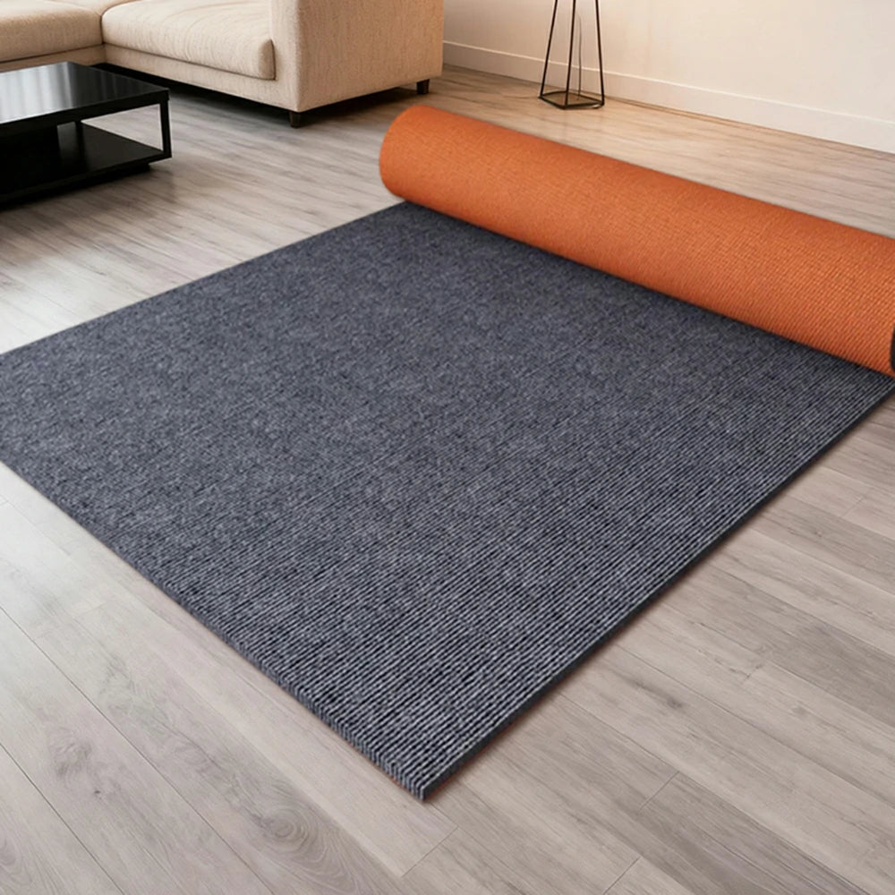 FITPRO Thick Anti-Slip Absorbent Floor Mat 60/100/120cm - Natural Rubber Backing, Sound-Reducing, Waterproof Surface - Grey
