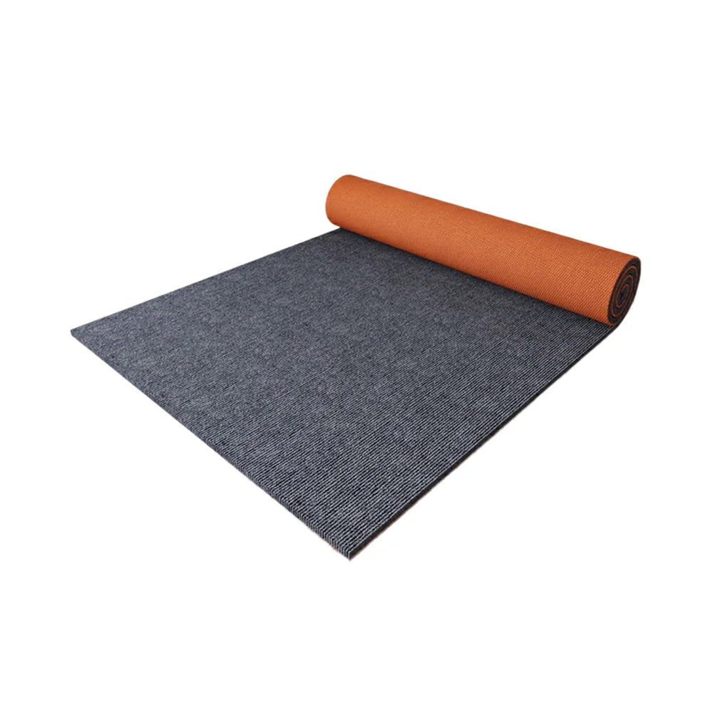 FITPRO Thick Anti-Slip Absorbent Floor Mat 60/100/120cm - Natural Rubber Backing, Sound-Reducing, Waterproof Surface - Grey