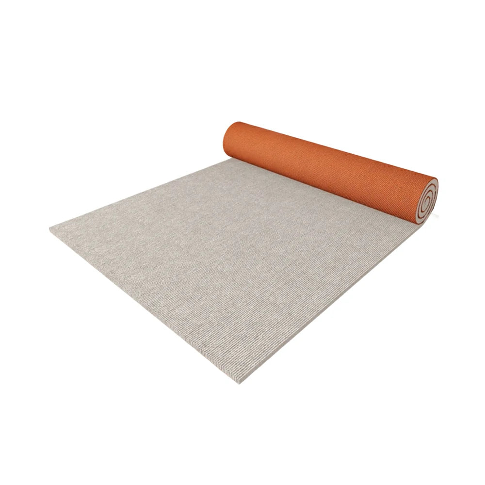 FITPRO Thick Anti-Slip Absorbent Floor Mat 60/100/120cm - Natural Rubber Backing, Sound-Reducing, Waterproof Surface - Beige&White